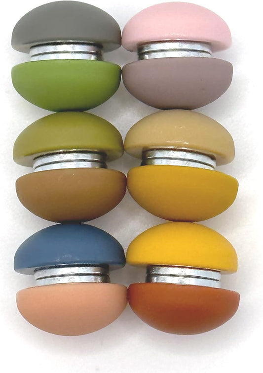 12PCS Strong Colorful Decorative Cute Matte Fridge Magnets