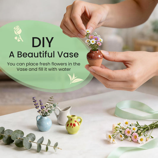 8 Pcs Cute Mini Vase Magnets for Fridge, Funny Plant Decorative Magnets