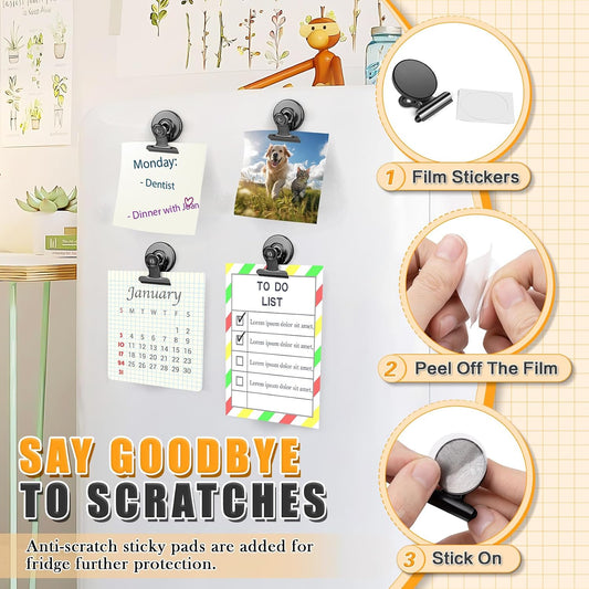 Grtard 12 Pack Magnetic Clips, Fridge Magnets Refrigerator Magnets
