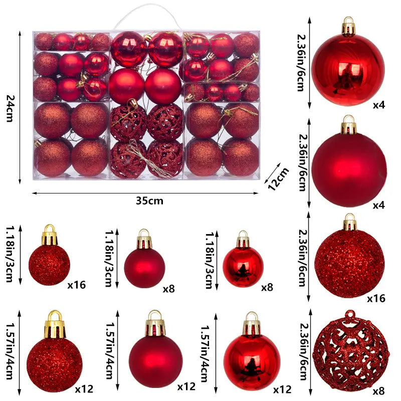 100-Piece Shatterproof Christmas Ball Ornaments - Champagne & White Hanging Tree Decor, Holiday Indoor Home Party Supplies, Black Friday Deal: Christmas/New Year Gift
