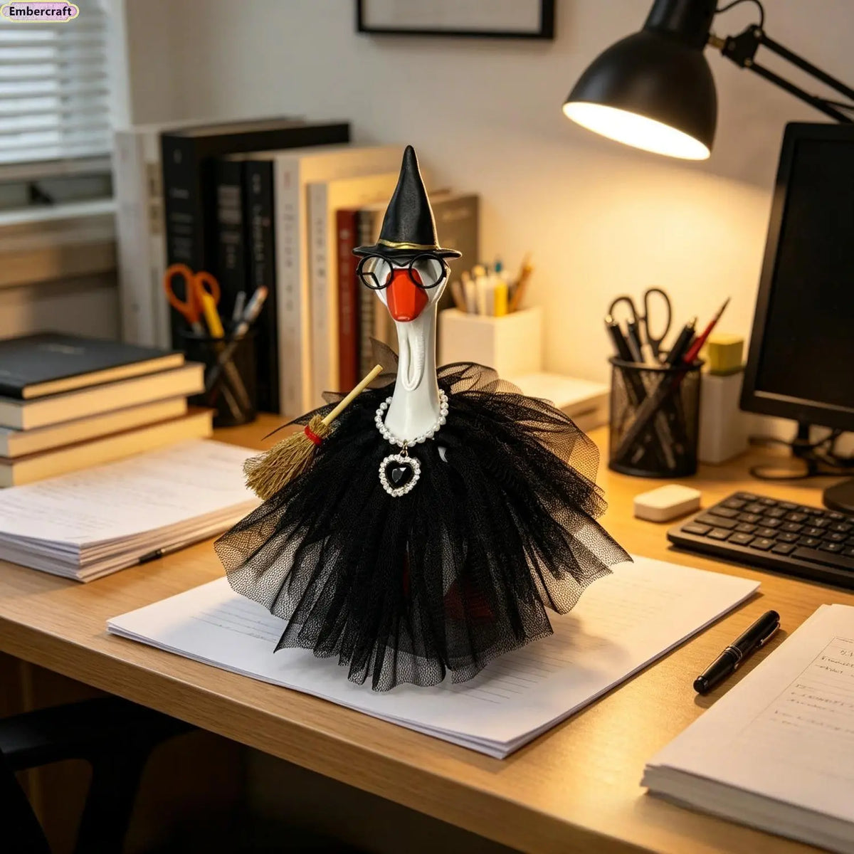 Whimsical Mini Goose Shape Decorative Outfit Set (Goose Not Included) - Unisex Polyester Desk Trinkets, Resin Figurines, Statues & Bobbleheads, Office Ornament, Holiday Gift, Fashion Accessory Set, Sohochic