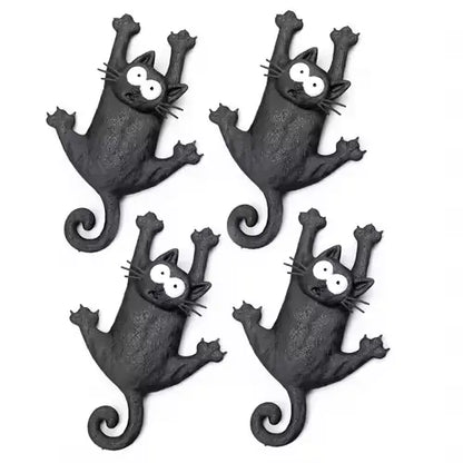 Funny Hanging Cat Refrigerator Magnet, Cute Magnetic Fridge Decor, Kitchen Gift, cat fridge magnet, hanging cat magnet, funny fridge magnet, cute kitchen decor, magnetic cat ornament, cat lover gift, novelty fridge magnet, refrigerator magnet for kitchen