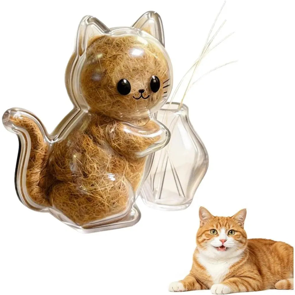 2 Pcs Cute Fridge Magnets Whisker Holder - Transparent Acrylic Magnetic Item, Refrigerator Decorating Magnets, Home Supplies Gift for Cat Owners