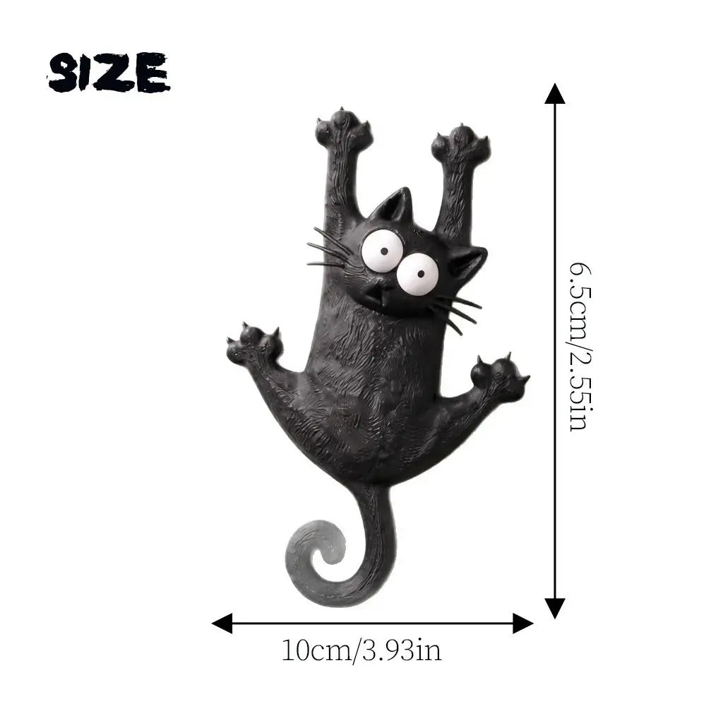 Funny Hanging Cat Refrigerator Magnet, Cute Magnetic Fridge Decor, Kitchen Gift, cat fridge magnet, hanging cat magnet, funny fridge magnet, cute kitchen decor, magnetic cat ornament, cat lover gift, novelty fridge magnet, refrigerator magnet for kitchen
