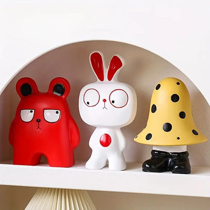 Trendy decorative ornaments; accents for studies and home styling; small decorative pieces for children's rooms.