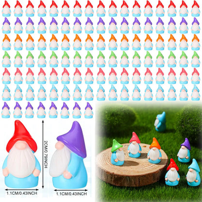 Gejoy Mini Gnomes Figures to Hide Supper Miniature Gnome Statues Cute Little Gnomes Ornament Mini 3D Gnomes Decor for Summer Holiday to Hide and Seek Game Home Decoration Essentials,Halloween Gift