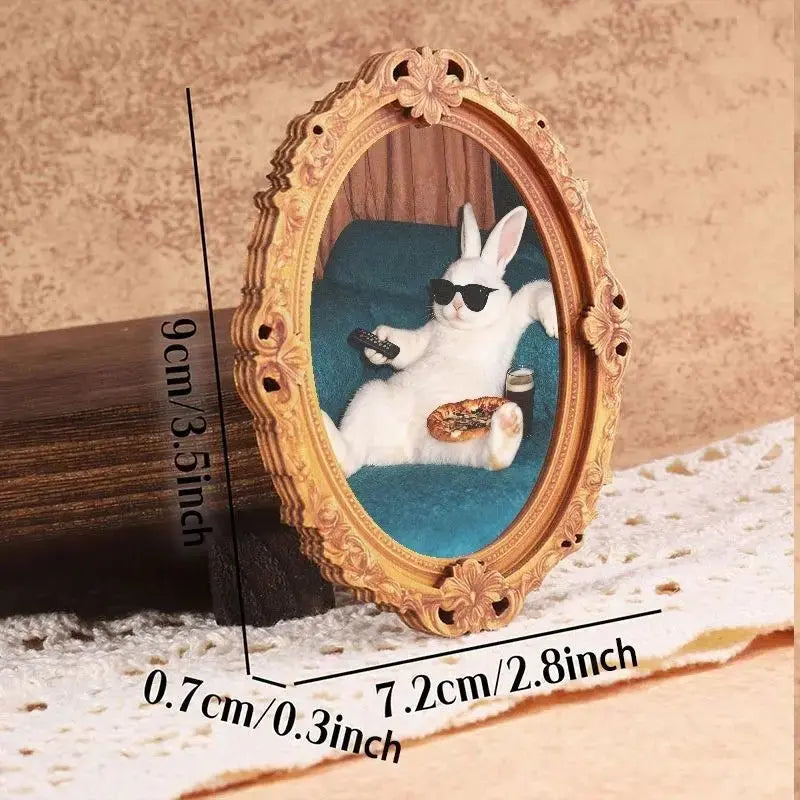 Funny Rabbit Fridge Magnet, Cute Animal Magnet, Mini Decorative Magnet, Kitchen & Living Room Decoration, Perfect Gift, Home Decor