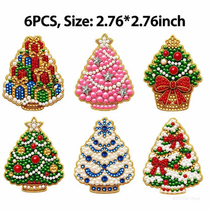 Christmas Fridge Magnet, 2.76 x 2.76 Inch Festive Xmas Refrigerator Magnet with Holiday Design, Decorative Kitchen Fridge Accessory for Christmas Home Decor, Holiday Parties, Seasonal Displays and Gifting