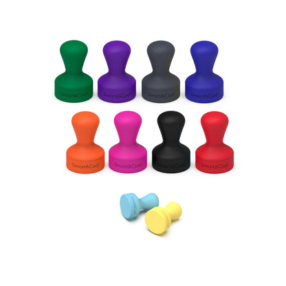 SMART&COOL Silicone Anti Scratch Refrigerator Magnets, 20 Pack