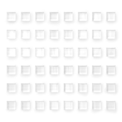 Mymazn Fridge Magnets Refrigerator Magnets for Fridge Cute Glass Magnets Decorative Kitchen Office (White)