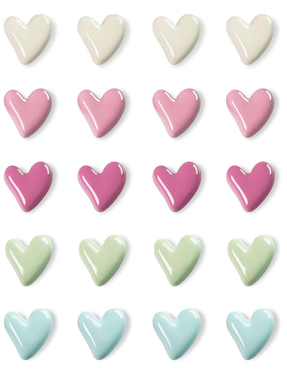 Mymazn 12Pcs Cute Fridge Magnets, Refrigerator Magnets, Heart