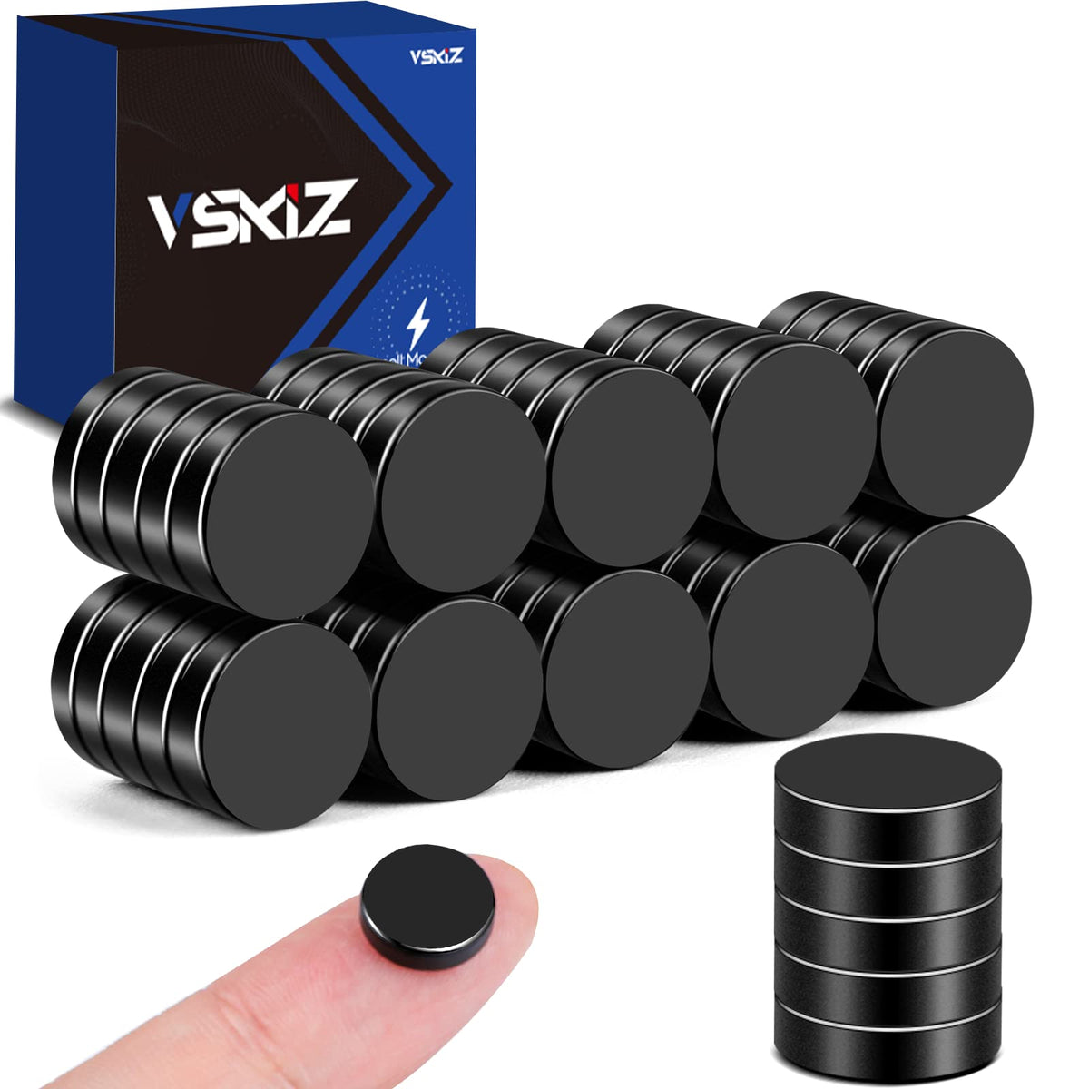 50 Pcs Neodymium Magnets, 10x3mm Tiny Round Disc Refrigerator Magnets