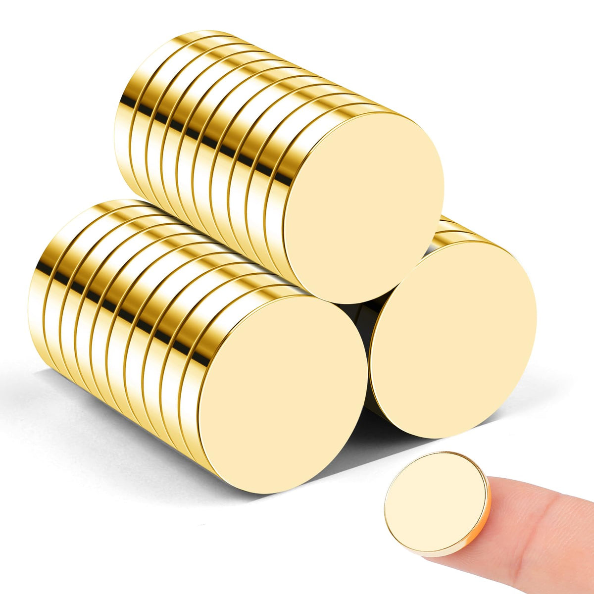 50 Pcs Neodymium Magnets, 10x3mm Tiny Round Disc Refrigerator Magnets