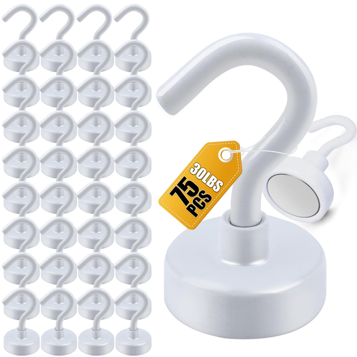 DIYMAG Magnetic Hooks 20pcs 30lbs+ Cruise Essentials 2026 Magnet Hook