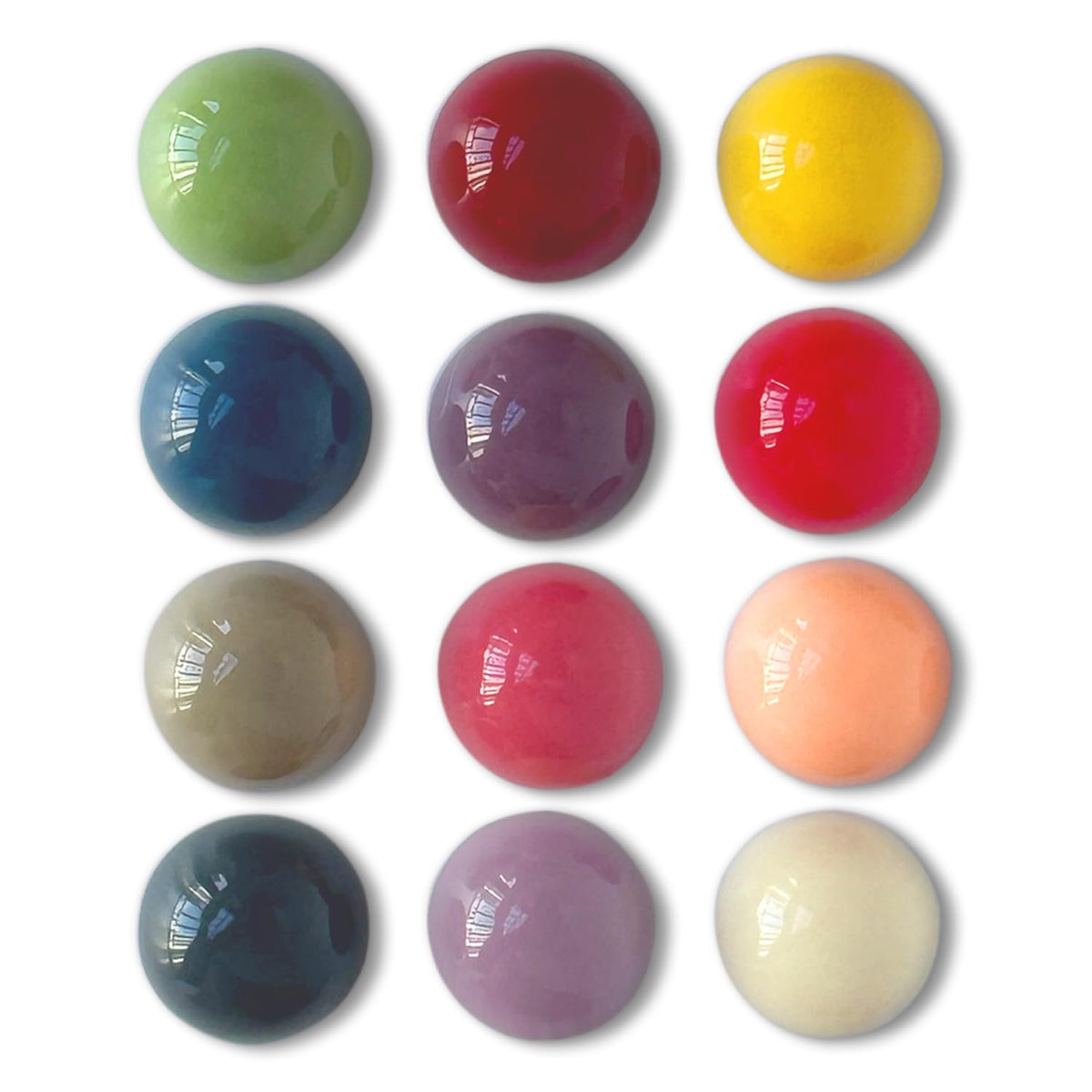 12PCS Strong Colorful Decorative Cute Matte Fridge Magnets