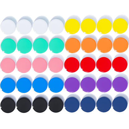 Fridge Magnets, 20 Pack 10 Colors Strong Small Round for Whiteboard