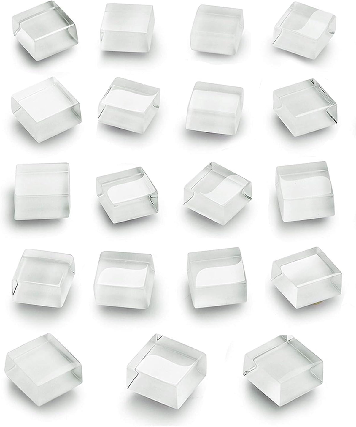 Mymazn Fridge Magnets Refrigerator Magnets for Fridge Cute Glass Magnets Decorative Kitchen Office (White)