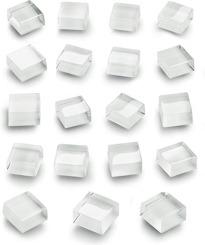 Mymazn Fridge Magnets Refrigerator Magnets for Fridge Cute Glass Magnets Decorative Kitchen Office (White)