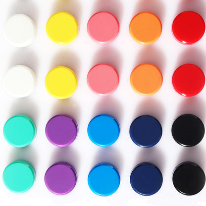 Fridge Magnet 20 Pack 10 Colors Strong for Whiteboard, Locker & Map