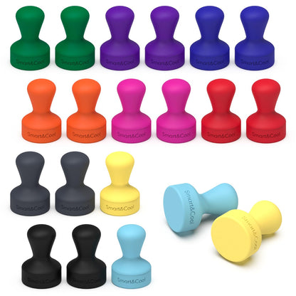 SMART&COOL Silicone Anti Scratch Refrigerator Magnets, 20 Pack