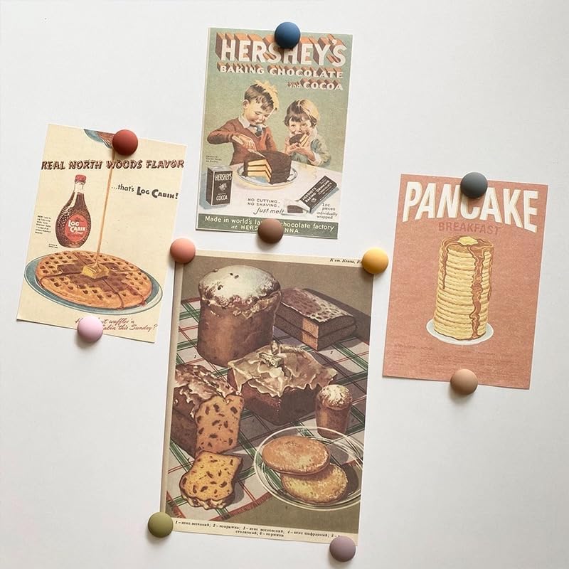 12PCS Strong Colorful Decorative Cute Matte Fridge Magnets