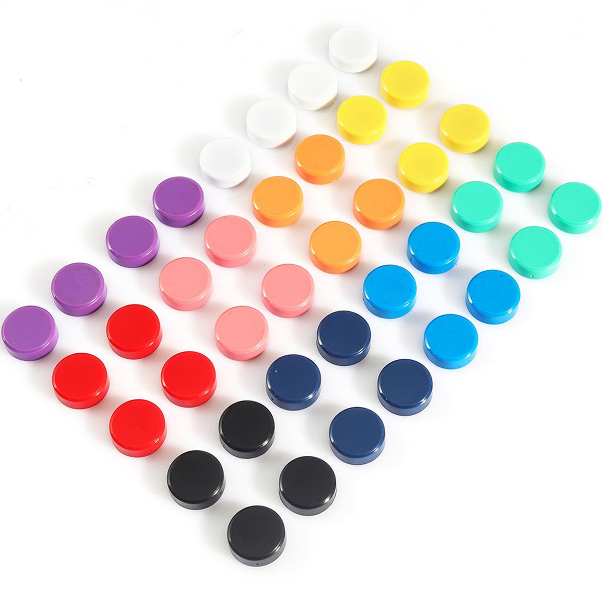 Fridge Magnet 20 Pack 10 Colors Strong for Whiteboard, Locker & Map