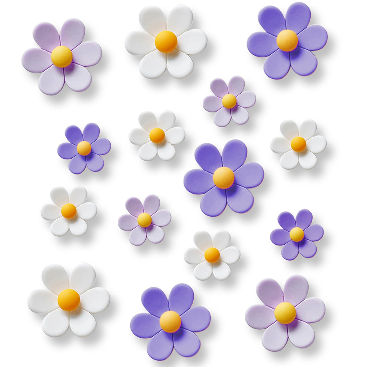 18 pcs - Cute Flower Magnet, Girl Pink Magnet for Fridge and Locker, Whiteboard, and Decoration（18 pcs - Flower-Pink