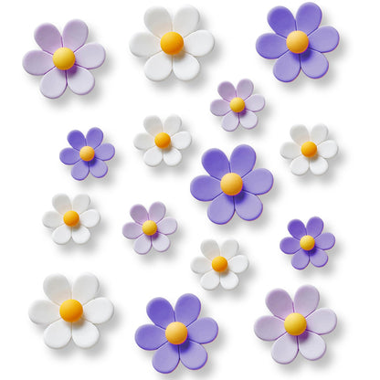 18 pcs - Cute Flower Magnet, Girl Pink Magnet for Fridge and Locker, Whiteboard, and Decoration（18 pcs - Flower-Pink