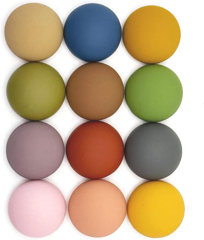 12PCS Strong Colorful Decorative Cute Matte Fridge Magnets
