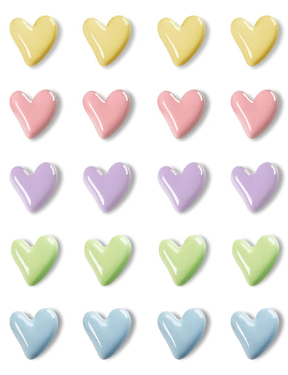 Mymazn 12Pcs Cute Fridge Magnets, Refrigerator Magnets, Heart