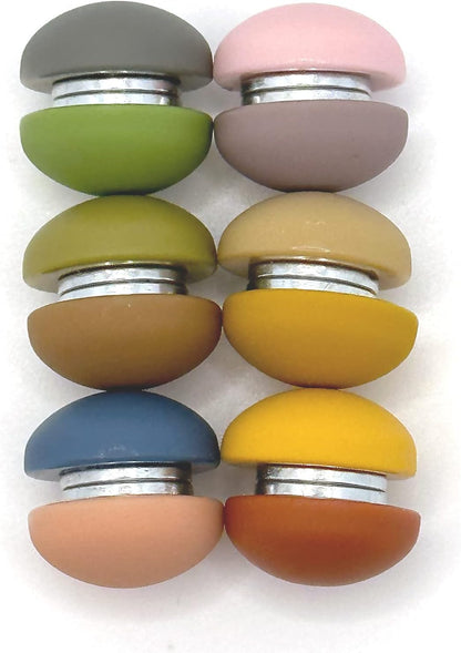 12PCS Strong Colorful Decorative Cute Matte Fridge Magnets