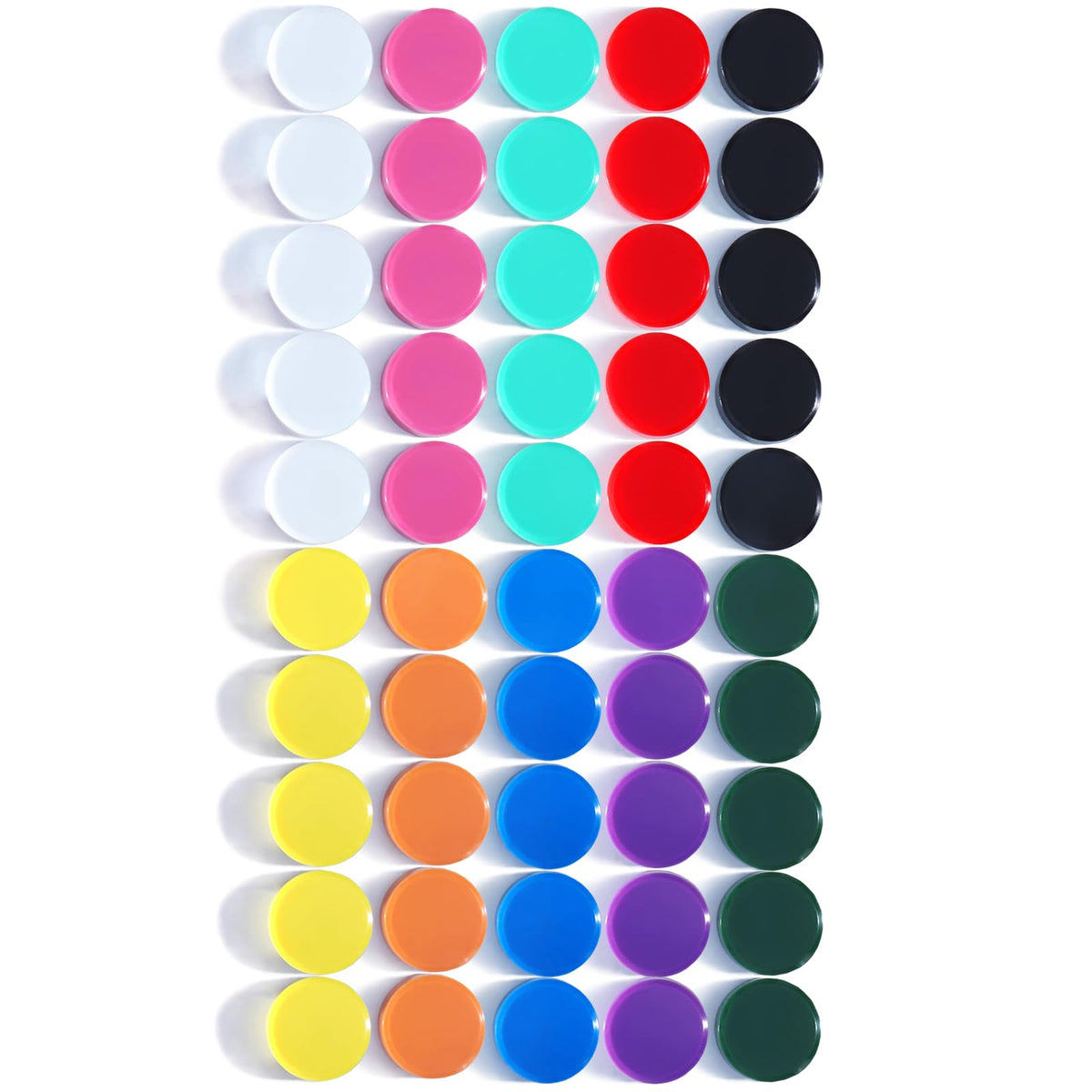 Fridge Magnets, 20PCS 10 Colors Mini Round Heavy Duty for Whiteboard