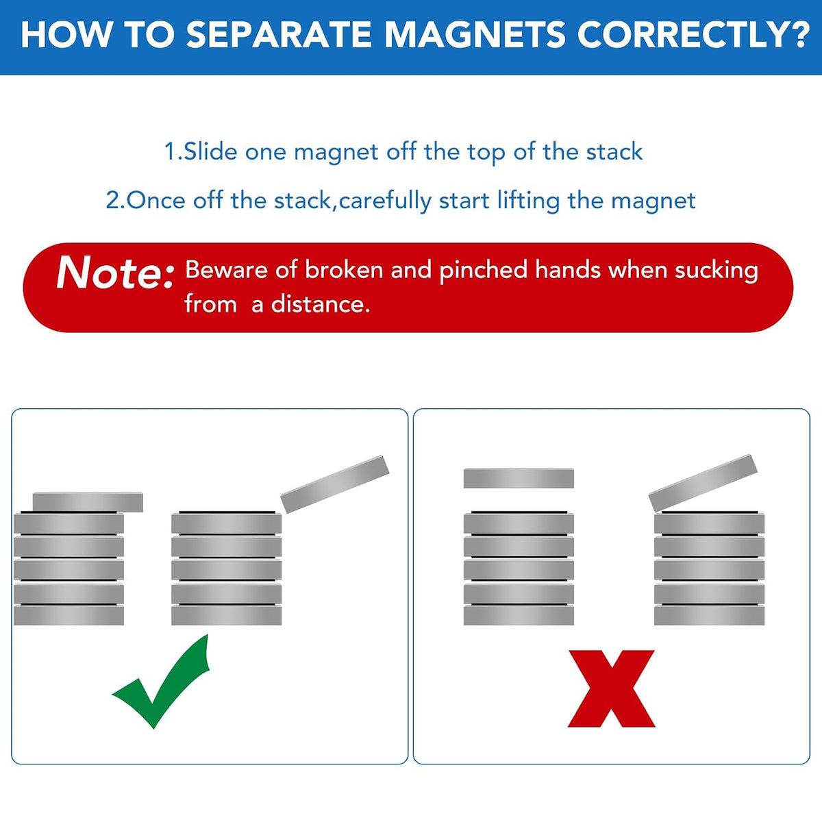 LOVIMAG Strong Magnets Neodymium Magnet 12 Pack Rare Earth 1.26x1/8 inches
