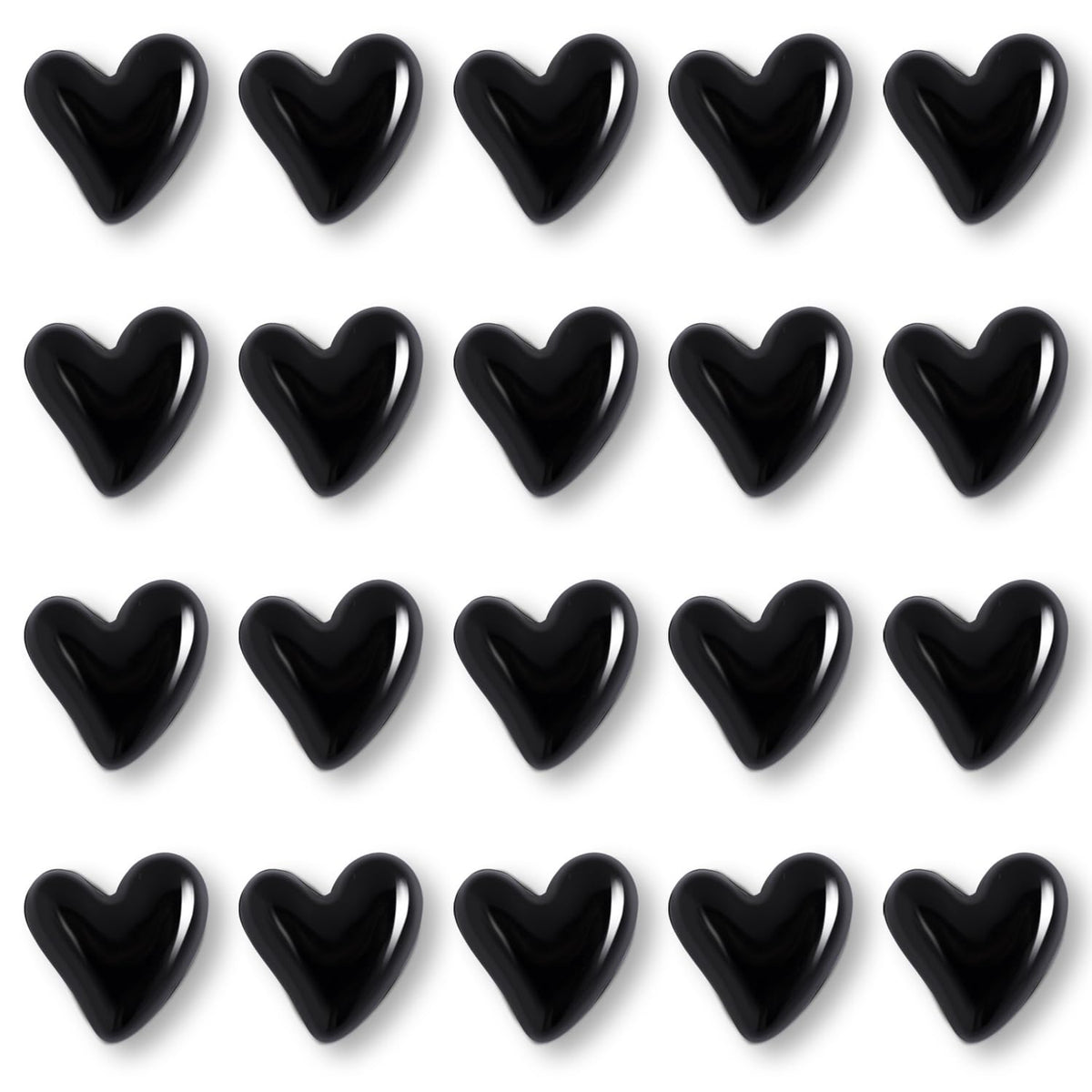 22Pcs Fridge Magnets,Cute Love Heart Decorative Magnets, Refrigerator Magnets for Whiteboard Cabinet Locker,Strong Holding Power,Gold