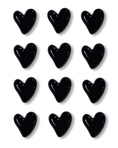 18 Pcs Cute Heart Decorative Magnets，Gold Fridge Magnets，Home Kitchen Magnets Set Decorative for Office Whiteboards (18 Pcs - Gold)