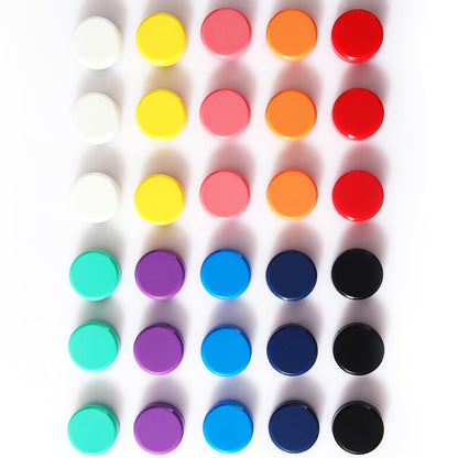Fridge Magnet 20 Pack 10 Colors Strong for Whiteboard, Locker & Map
