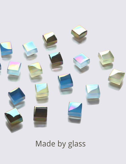 Zreal Fridge Magnets, Cute 24 Pack Colorful Glass Refrigerator Magnets