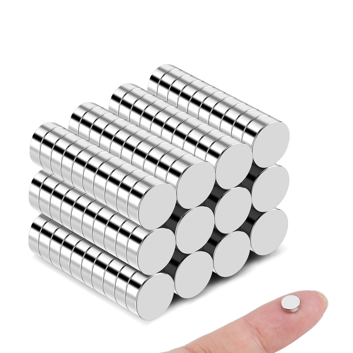 50 Pcs Neodymium Magnets, 10x3mm Tiny Round Disc Refrigerator Magnets