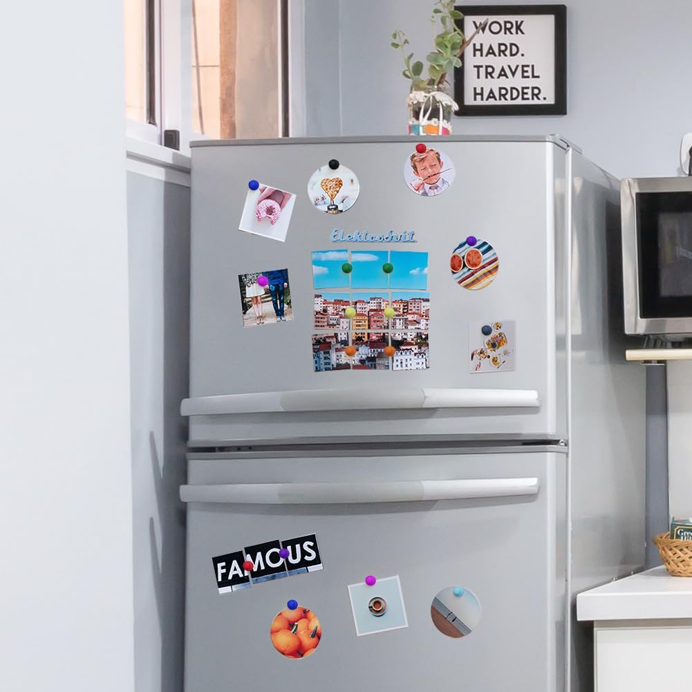 SMART&COOL Silicone Anti Scratch Refrigerator Magnets, 20 Pack