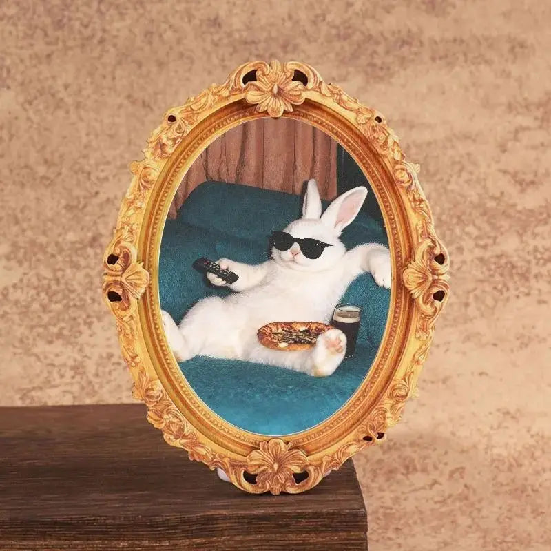 Funny Rabbit Fridge Magnet, Cute Animal Magnet, Mini Decorative Magnet, Kitchen & Living Room Decoration, Perfect Gift, Home Decor