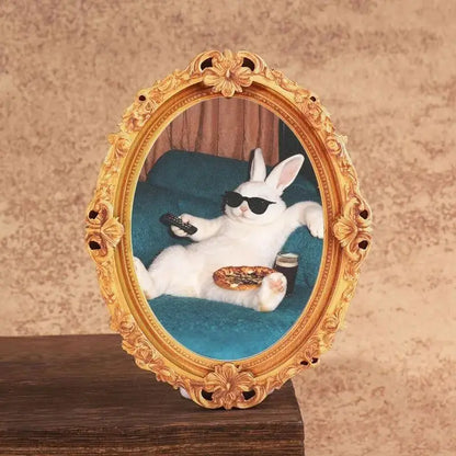 Funny Rabbit Fridge Magnet, Cute Animal Magnet, Mini Decorative Magnet, Kitchen & Living Room Decoration, Perfect Gift, Home Decor