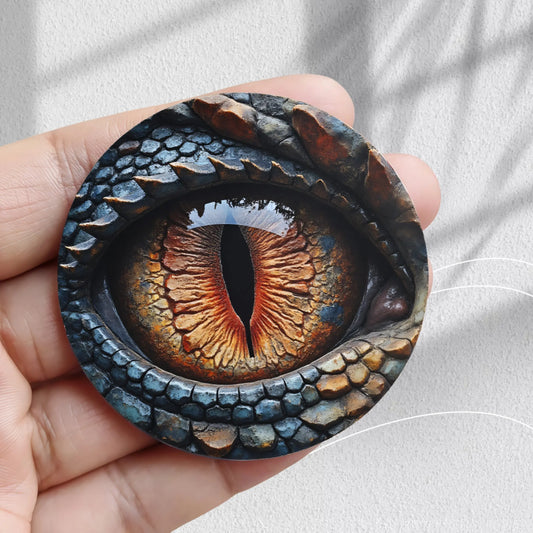 1pc/3pcs Dragon Eye Fridge Magnet - Vivid 2D Flat Decor for Refrigerator, Home & Office - Ideal Gift for Family & Friends, 2D Flat,sohochic