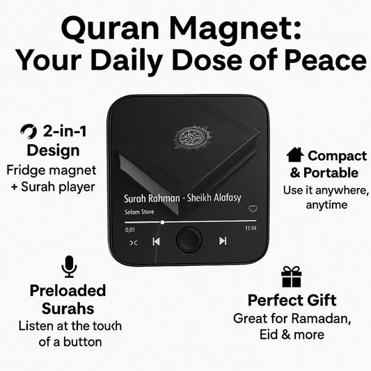 Qur’an Magnets – Mini Islamic Decor for Fridge, Locker, or Office – Daily Surah Reminders – Lightweight, Meaningful, Spiritual Vibes Anywhere