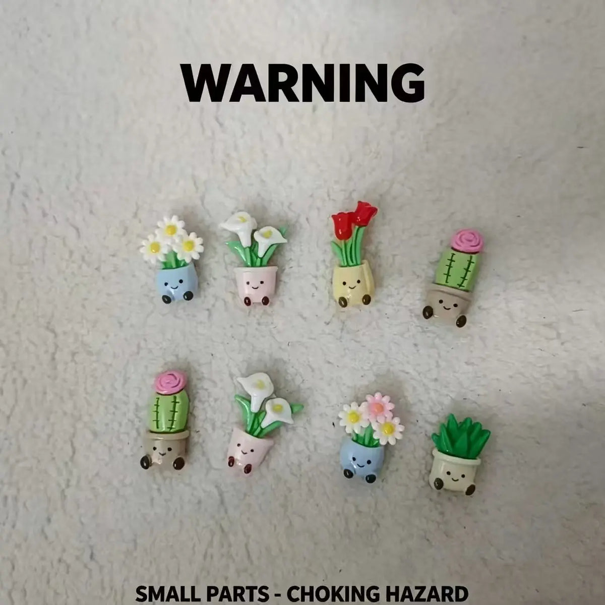 8pcs Potted Flower Fridge Magnets, Adorable Decorations for Kitchens & Offices, Ideal Gift for Holidays & Special Occasions