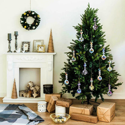 Crystal Ball Christmas Ornaments Iridescent Hanging Acrylic Decor for Tree