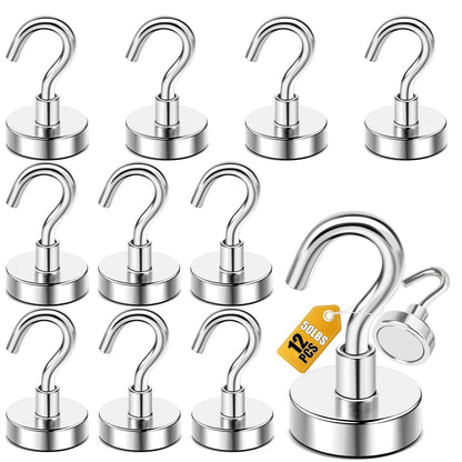 DIYMAG Magnetic Hooks 20pcs 30lbs+ Cruise Essentials 2026 Magnet Hook