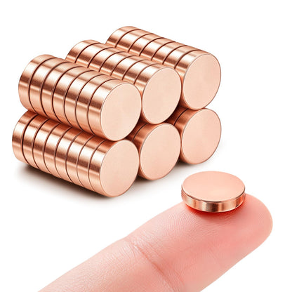 SMARTAKE 45 Pcs Refrigerator Magnets, 10x2.6mm Small Fridge Magnets, Silver