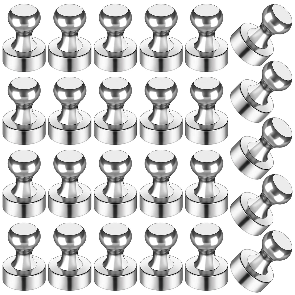 LOVIMAG Fridge Magnets 20 Pack Magnet Refrigerator Locker Whiteboard Gold