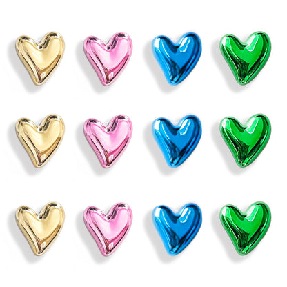 12PCS Refrigerator Magnets Gold Magnets for Fridge 0.83in Small