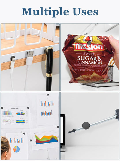 SMARTAKE 45 Pcs Refrigerator Magnets, Small Round Fridge Magnets
